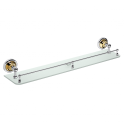 Стеклянная полка Bemeta Retro 144202268, хром/золото 60 см