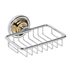 Мыльница Bemeta Retro 144208168, хром/золото