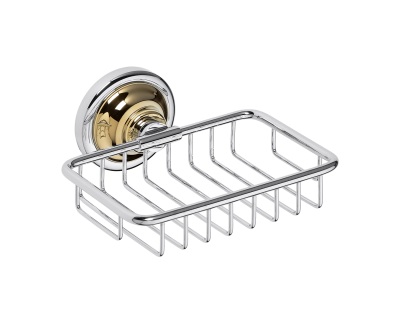 Мыльница Bemeta Retro 144208168, хром/золото