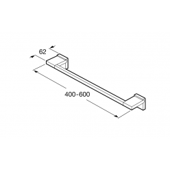 Полотенцедержатель 400мм Roca Rubik, A816846001