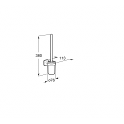 Настенный держатель для туалетной щетки Roca Victoria, A816667001