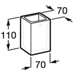 Стакан белый Roca Ice, A816860009