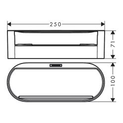 Hansgrohe WallStoris Корзина для хранения глубокая белый матовый 27912700