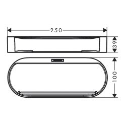 Hansgrohe WallStoris Корзина для хранения черный матовый 27913670