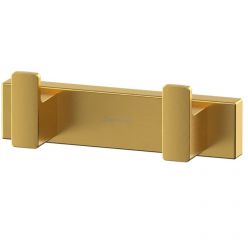 Крючок двойной Whitecross Cubo CU2412GLB, цвет золото брашированное