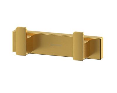 Крючок двойной Whitecross Cubo CU2412GLB, цвет золото брашированное