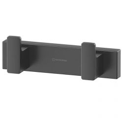 Крючок двойной Whitecross Cubo CU2412GM, цвет оружейная сталь