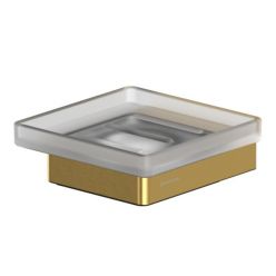 Мыльница Whitecross Cubo CU2420GLB, цвет золото брашированное