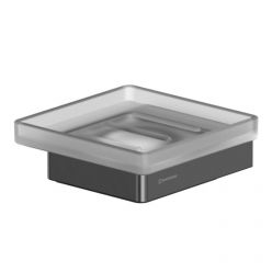 Мыльница Whitecross Cubo CU2420GM, цвет оружейная сталь