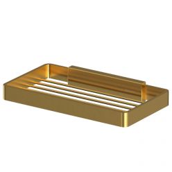 Мыльница-решетка Whitecross Cubo CU2424GLB, цвет золото брашированное