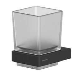 Стакан для щеток Whitecross Cubo CU2430BL, цвет черный матовый