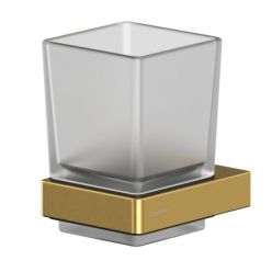 Стакан для щеток Whitecross Cubo CU2430GLB, цвет золото брашированное