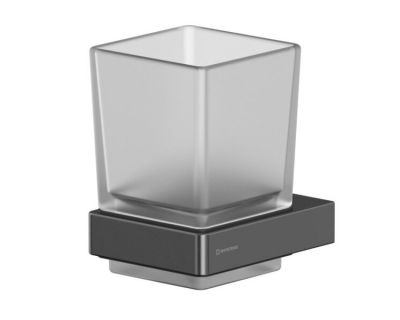 Стакан для щеток Whitecross Cubo CU2430GM, цвет оружейная сталь