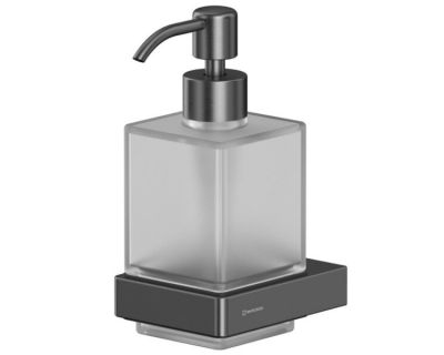 Дозатор жидкого мыла Whitecross Cubo CU2440GM, цвет оружейная сталь
