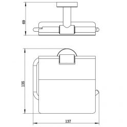 Держатель туалетной бумаги Whitecross Ergo ER2262CR, цвет хром