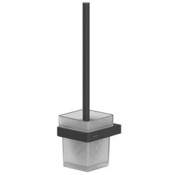 Ершик для унитаза Whitecross Cubo CU2470BL, подвесной, цвет черный матовый