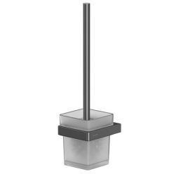 Ершик для унитаза Whitecross Cubo CU2470GM, подвесной, цвет оружейная сталь