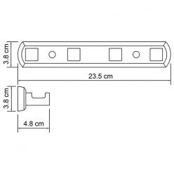 Крючок для полотенца WasserKraft Dill K-3974 4 крючка