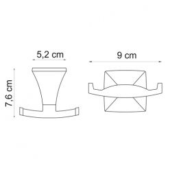 Крючок для полотенца WasserKraft Wern K-2523D