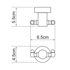 Крючок для полотенца WasserKraft Donau K-9423D