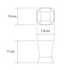 Стакан для зубных щеток WasserKraft Amper K-5428