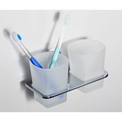 Стакан для зубных щеток двойной WasserKraft Leine K-5028D