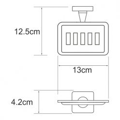 Мыльница WasserKraft Dill K-3969