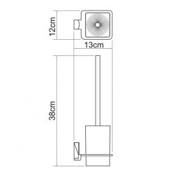 Ершик для унитаза WasserKraft Leine K-5027