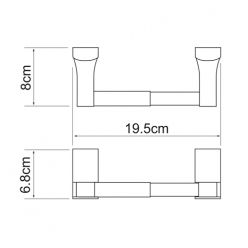 Держатель для туалетной бумаги WasserKraft Leine K-5022