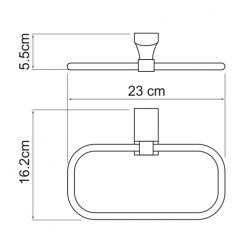 Держатель для полотенец WasserKraft Leine K-5060 кольцо