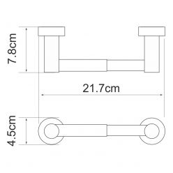 Держатель для туалетной бумаги WasserKraft Donau K-9422