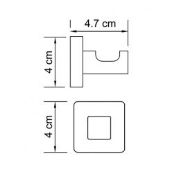 Крючок для полотенца WasserKraft Lippe K-6523