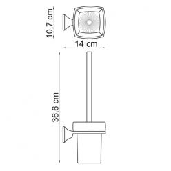 Ершик для унитаза WasserKraft Wern K-2527