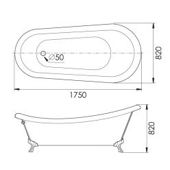 Акриловая ванна Gemy G9030 A