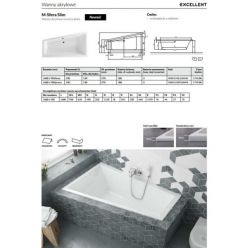 Акриловая ванна Excellent M-Sfera Slim 160x95 L/R