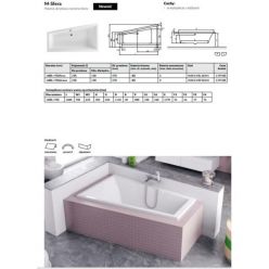 Акриловая ванна Excellent M-Sfera 160x95 правая WAEX.MFP16WH