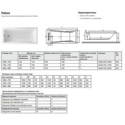 Акриловая ванна Excellent Palace 180x80 WAEX.PAL18WH