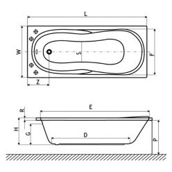 Акриловая ванна Excellent Sekwana 150x70 WAEX.SEK15WH