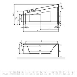 Акриловая ванна Excellent Sfera 170x100 левая WAEX.SFL17WH