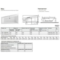 Акриловая ванна Excellent Sfera 170x100 левая WAEX.SFL17WH