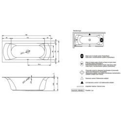 Акриловая ванна Riho Linares R 160x70, BT4200500000000