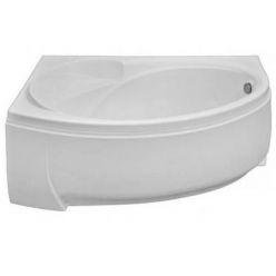 Акриловая ванна BAS Флорида 160х88 левая на каркасе с сифоном