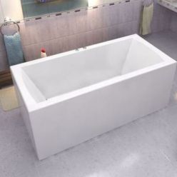 Акриловая ванна BAS Индика 170x80 на каркасе с сифоном, В 00013
