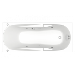 Акриловая ванна BAS Нептун 170x70 Стандарт (ванна + ножки), ВС 00011