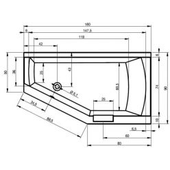 Акриловая ванна Riho Geta 160x90, BA8700500000000