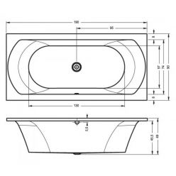Акриловая ванна Riho Lima 190x90, BB4800500000000