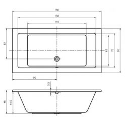 Акриловая ванна Riho Lusso 200x90, BA6000500000000