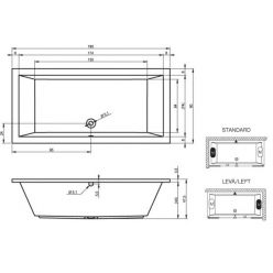 Акриловая ванна Riho Lusso 200x90, BA6000500000000