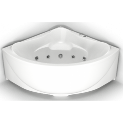 Акриловая ванна BAS Модена 150х150 на каркасе с сифоном