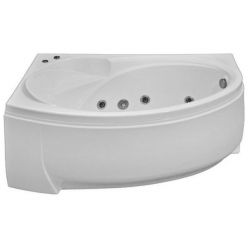 Акриловая ванна BAS Флорида 160х88 левая на каркасе с сифоном